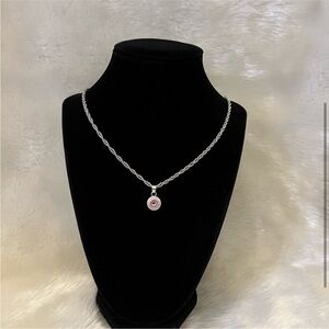 Coach Silver Necklace 20 inch Like New